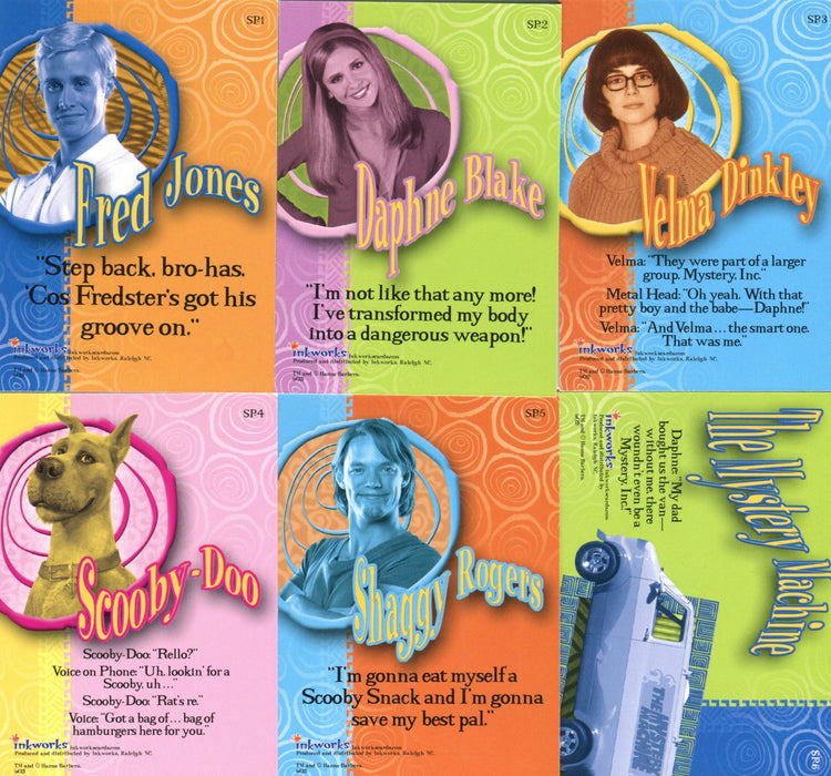 Scooby Doo Movie 1 Sparkly Chase Card Set SP-1 thru SP-6   - TvMovieCards.com