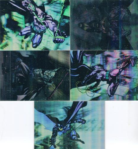 Batman Begins Movie Hologram Chase Card Set 5 Cards Topps 2005   - TvMovieCards.com