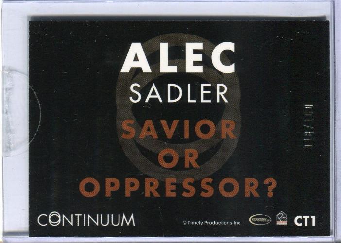 Continuum Seasons 1 & 2 Future Self Case Topper Chase Card CT1 #'d/100   - TvMovieCards.com