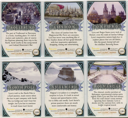 Golden Compass Lyra's World Lenticular Chase Card Set LW1-LW6 Inkworks 2007   - TvMovieCards.com