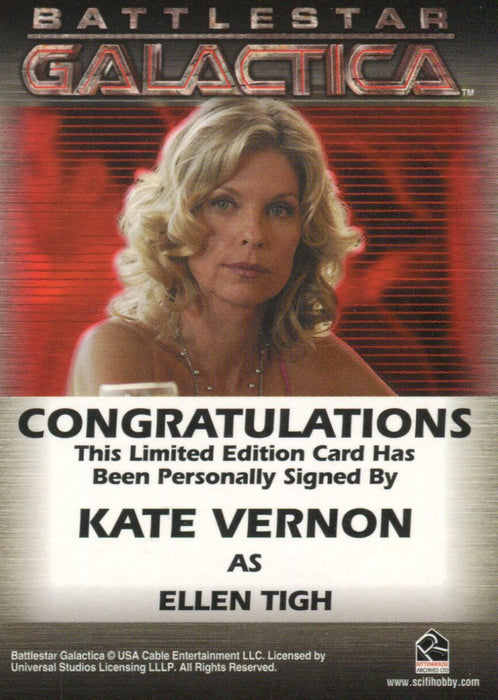 Battlestar Galactica Season Two Kate Vernon Autograph Card   - TvMovieCards.com