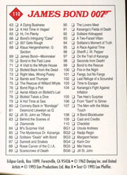 James Bond Series 2 Eclipse Base Trading Card Set 110 Cards 1993   - TvMovieCards.com