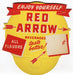1950s Red Arrow Soda Pop Beverage Bottle Top Topper Display Card,Detroit,MI   - TvMovieCards.com