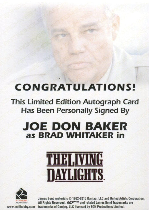 James Bond Archives Spectre Joe Don Baker as Brad Whitaker Autograph Card   - TvMovieCards.com