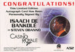 James Bond in Motion 2008 Isaach De Bankole Steven Obanno Autograph Card A92   - TvMovieCards.com