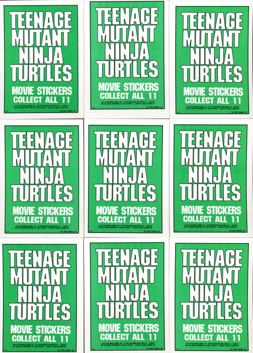 Teenage Mutant Ninja Turtles Movie One Card Set 132 Cards and 11 Stickers   - TvMovieCards.com