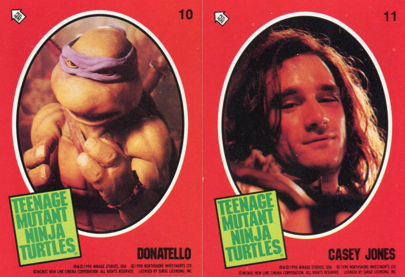 Teenage Mutant Ninja Turtles Movie One Card Set 132 Cards and 11 Stickers   - TvMovieCards.com