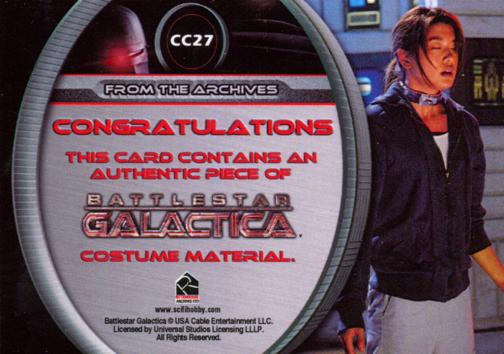 Battlestar Galactica Season Two Sharon Valerii Costume Card CC27   - TvMovieCards.com