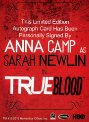 True Blood Archives Anna Camp Autograph Card   - TvMovieCards.com