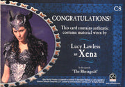 Xena Dangerous Liaisons Lucy Lawless as Xena Costume Card C8   - TvMovieCards.com