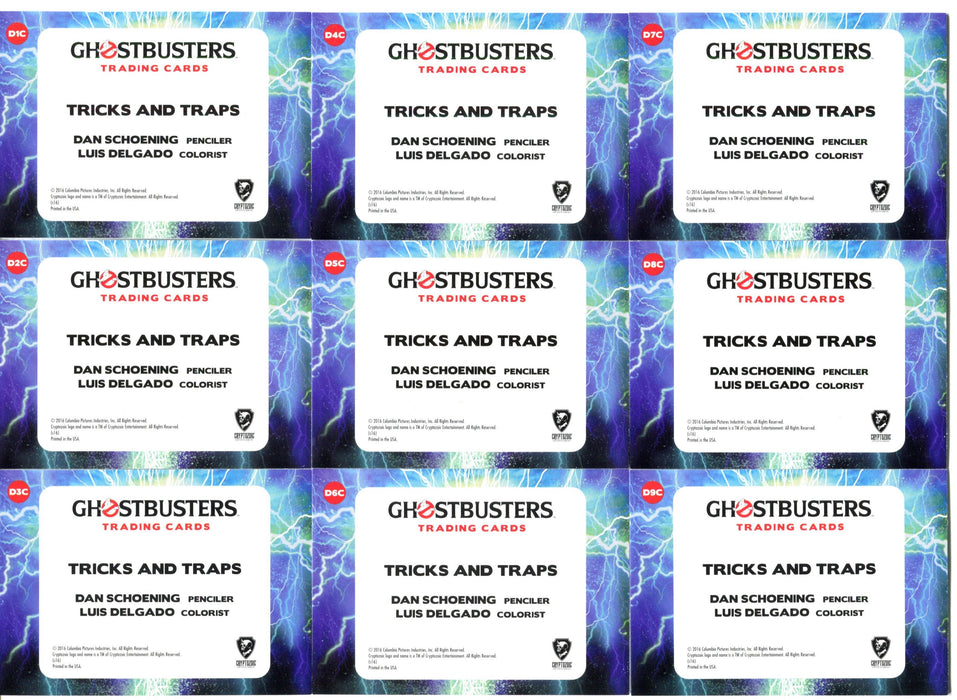 Ghostbusters Movie  Puzzle Chase Trading Card Set D1C-D9C 2016 Cryptozoic   - TvMovieCards.com