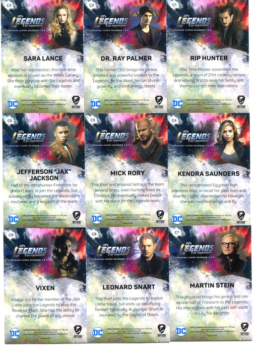 2018 DC Legends of Tomorrow Character Bios Chase Trading Card Set C1-C9   - TvMovieCards.com