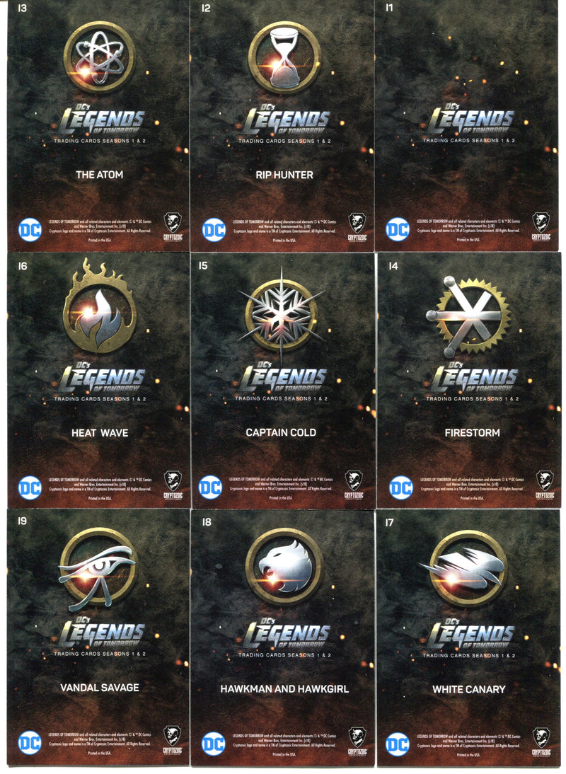 2018 DC Legends of Tomorrow Seasons 1&2 Icons Chase Trading Card Set i1-i9   - TvMovieCards.com