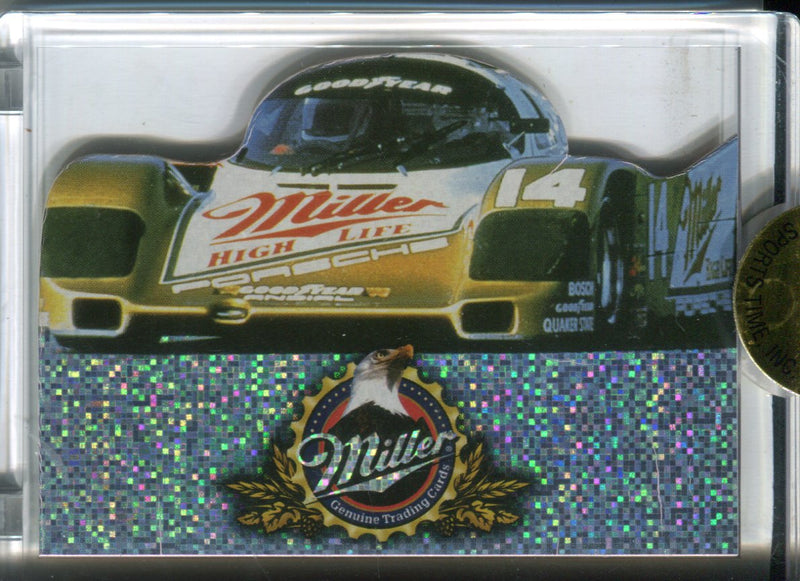 Miller Genuine Beer Die Cut Case Topper Chase Card CT Sports Time 1995   - TvMovieCards.com