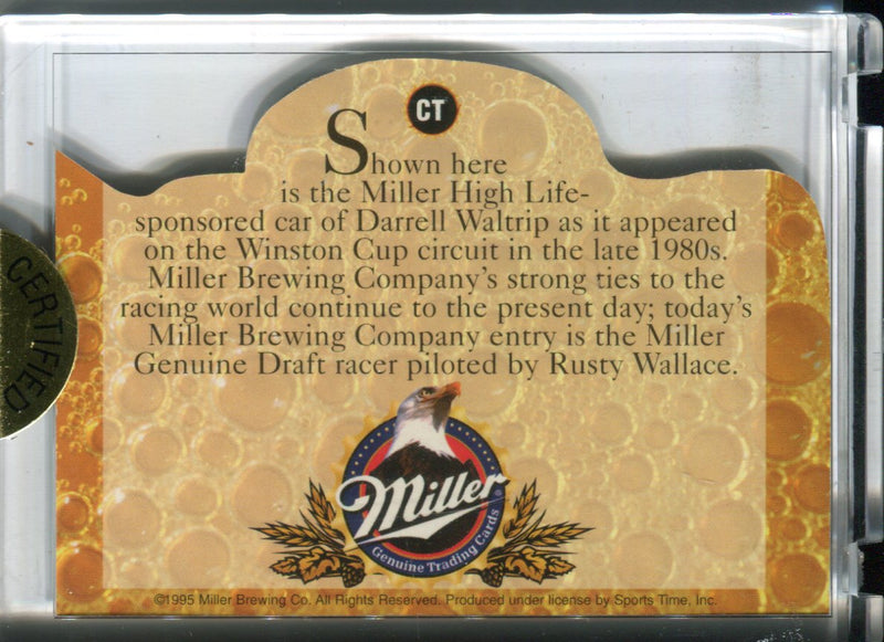 Miller Genuine Beer Die Cut Case Topper Chase Card CT Sports Time 1995   - TvMovieCards.com