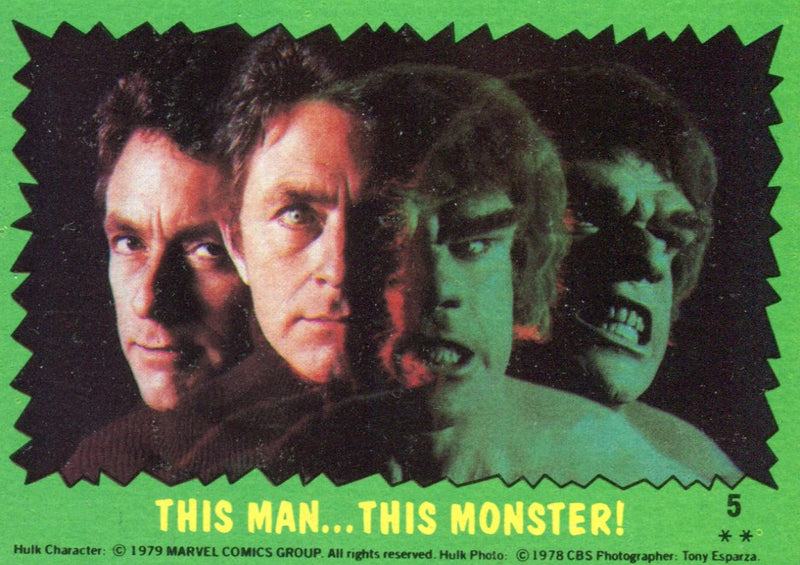 Incredible Hulk TV Show Vintage Base Card Set 88 Cards Topps 1979   - TvMovieCards.com