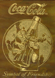 Coca Cola Series 3 Brass Etched Chase Card BE-1 #4330 Collect-a-Card 1995 - TvMovieCards.com