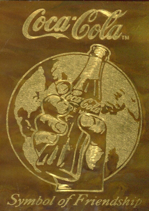 Coca Cola Series 3 Brass Etched Chase Card BE-1 #4085 Collect-a-Card 1995   - TvMovieCards.com
