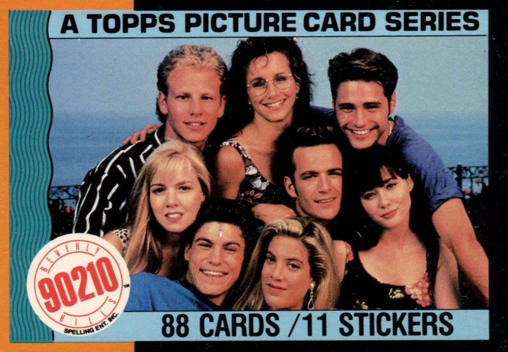 Beverly Hills 90210 TV Show Vintage Card Set 88 Cards Topps 1991 Luke Perry   - TvMovieCards.com