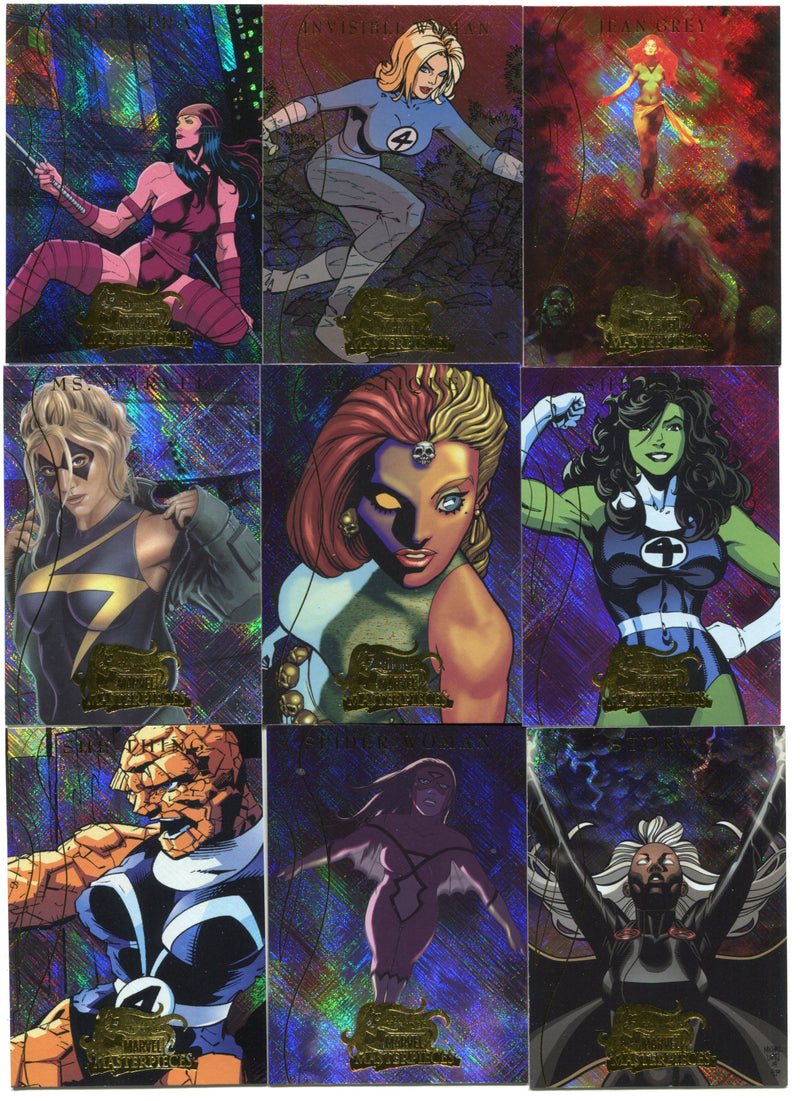 Marvel Masterpieces 2 Marvel Heroines Chase Card Set MH1-MH9 Cards 2008   - TvMovieCards.com