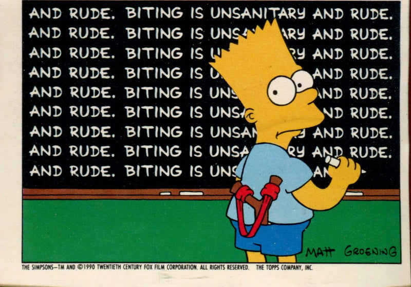 Simpsons Vintage Sticker Card Set 22 Sticker Cards Topps 1990   - TvMovieCards.com