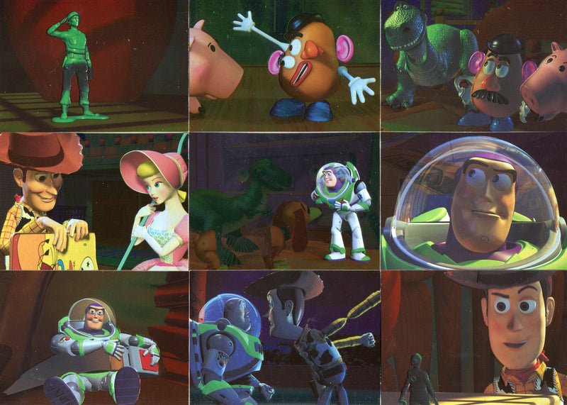 Toy Story Series 1 Disney Movie Foil Embossed Chase Card Set F1-F9 Skybox 1995   - TvMovieCards.com