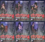 Elvira Mistress of the Dark Spookshow Chromium Chase Card Set C1 - C6 1996 Comic - TvMovieCards.com