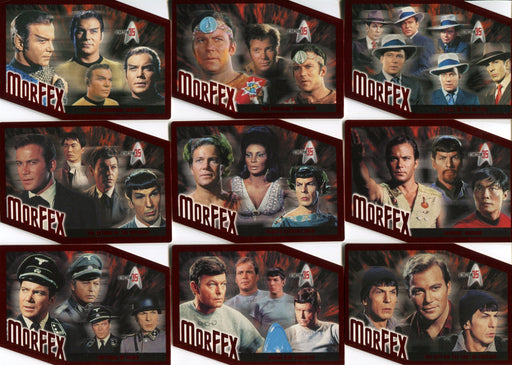 Star Trek TOS 35th Anniversary MorFEX Die-Cut Chase Card Set #M1-M9   - TvMovieCards.com
