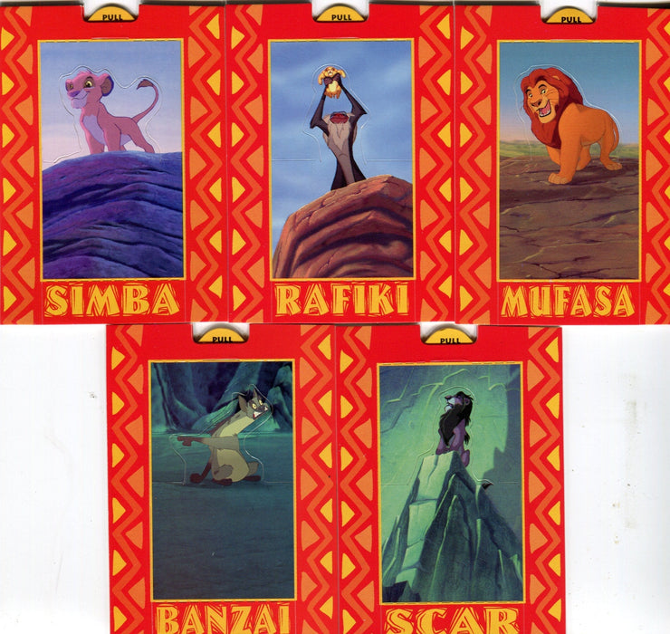 Lion King Disney Movie Series 1 Pop-Up Chase Card Set P1 thru P5 Skybox 1994   - TvMovieCards.com