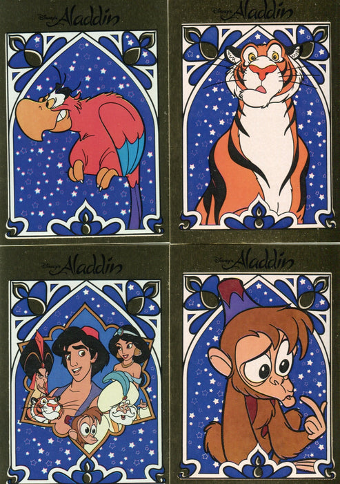 Aladdin Sticker Chart Aladdin Disney Movie Sticker Card Set 10 Sticker Cards Panini 1993 ...