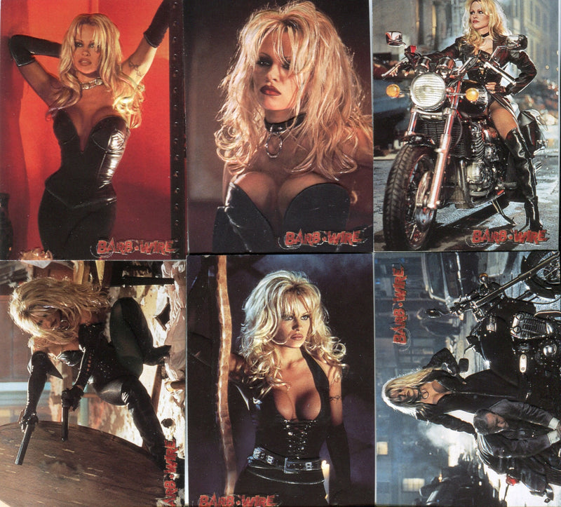 Barb Wire Movie Pamela Anderson Embossed Chase Card Set E1 thru E12 Topps 1996 - TvMovieCards.com