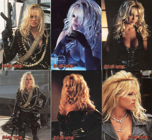 Barb Wire Movie Pamela Anderson Embossed Chase Card Set E1 thru E12 Topps 1996 - TvMovieCards.com