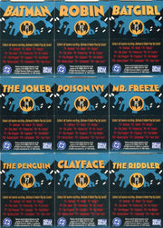 The Adventures of Batman & Robin Pop-Ups Chase Card Set 12 Cards Skybox 1995   - TvMovieCards.com