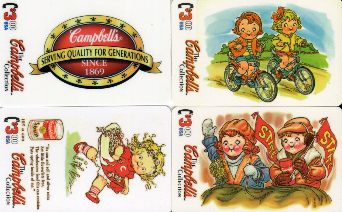Campbell's Soup Phone Cards Chase Card Set 4 Cards   - TvMovieCards.com