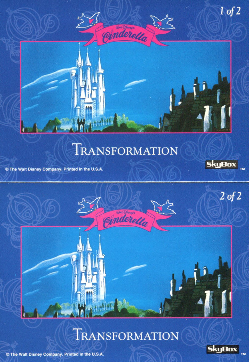 Cinderella Disney Movie Lenticular Chase Card Set 2 Motion Cards Skybox 1995   - TvMovieCards.com