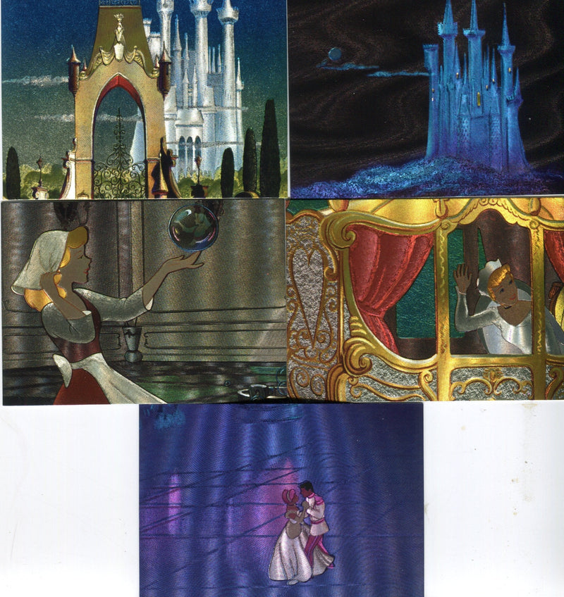 Cinderella Disney Movie Dufex Chase Card Set 5 Cards Skybox 1995 - TvMovieCards.com