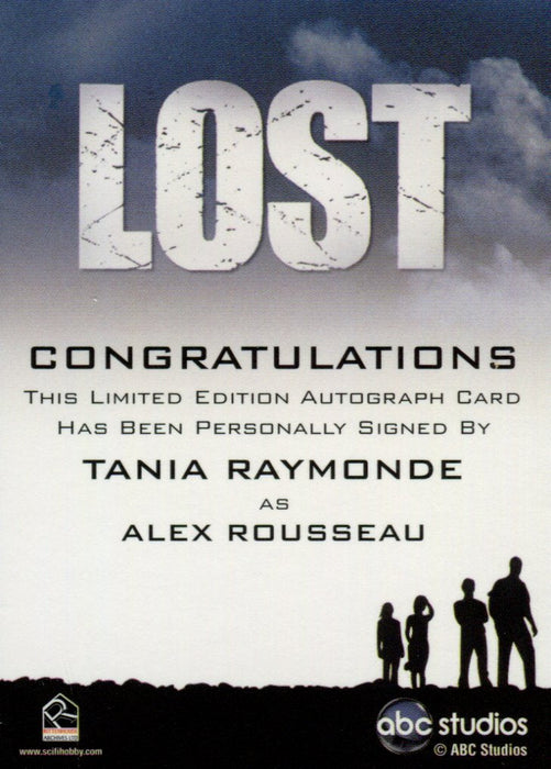 Lost Archives 2010 Tania Raymonde as Alex Rousseau Autograph Card   - TvMovieCards.com