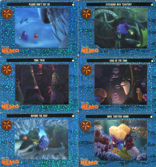 Finding Nemo FilmCardz Rare Prism Chase Card Set R1 thru R6 Artbox 2003   - TvMovieCards.com