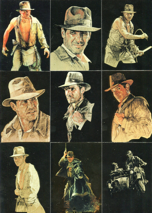 Indiana Jones Masterpieces Silver Foil Art Chase Card Set 9 Cards Topps 2008   - TvMovieCards.com