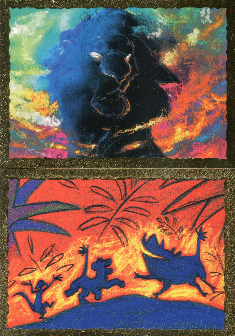 Lion King Disney Movie Series 2 Foil Border Chase Card Set FB1 and FB2 Skybox   - TvMovieCards.com