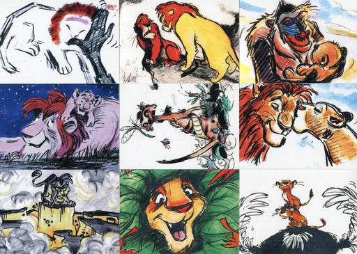 Lion King Disney Movie Series 2 Thermographic Chase Card Set T1 thru T9 Skybox   - TvMovieCards.com