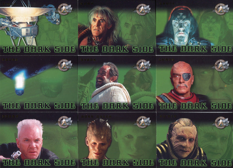 Star Trek Cinema 2000 The Dark Side Chase Card Set 1 of 9 DS thru 9 of 9 DS Skyb - TvMovieCards.com