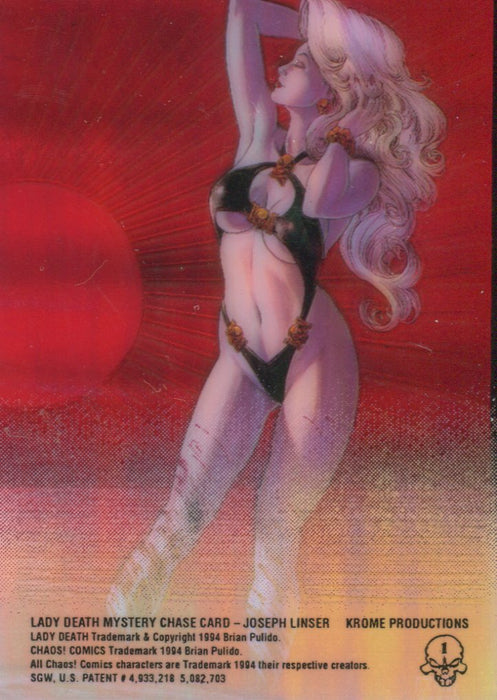 Lady Death All Chromium Series 1 Mystery ClearChrome Chase Card S1 Krome 1994   - TvMovieCards.com