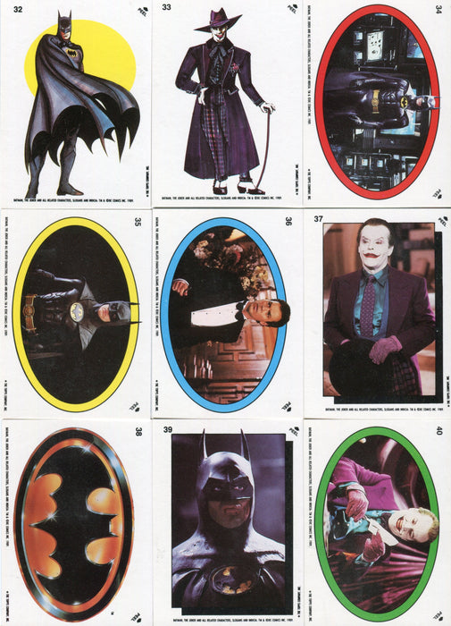 Batman Movie Series 2 Vintage Card Set 132 Cards Plus 22 Stickers Topps 1989   - TvMovieCards.com