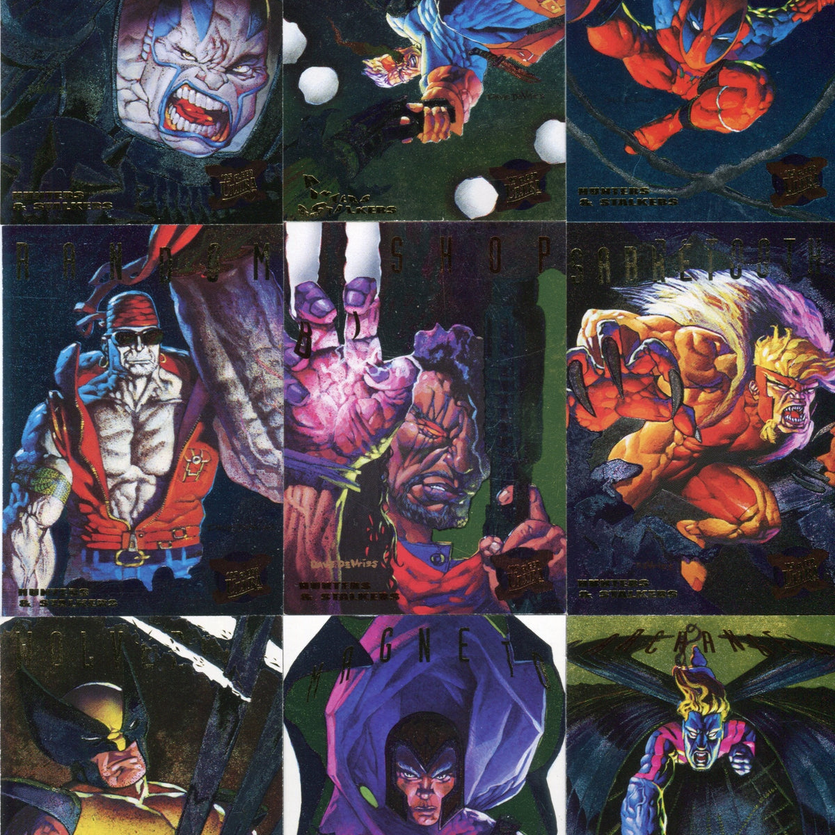 95 Fleer Ultra offers X-Men Hunters and Stalkers Complete Set 1-9