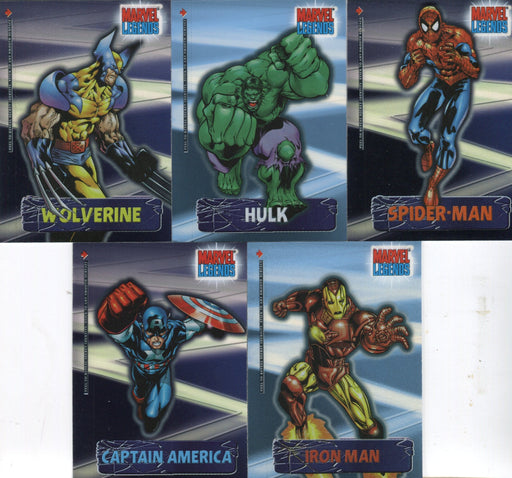 Marvel Legends Secret Identity Chase Card Set 1 of 5 thru 5 of 5 Topps 2001   - TvMovieCards.com