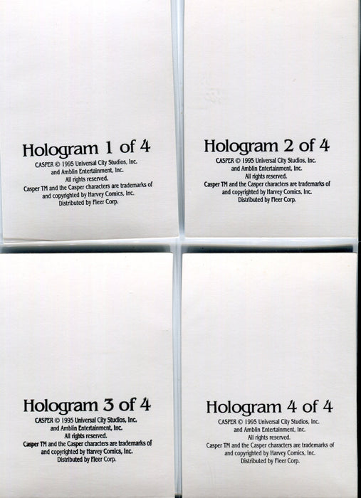 Casper The Movie Hologram Chase Card Set 1 of 4 thru 4 of 4 Fleer 1995   - TvMovieCards.com