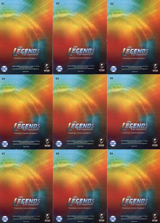 2018 DC Legends of Tomorrow Puzzle Chase Card Set Z1 thru Z9 Cryprozoic   - TvMovieCards.com