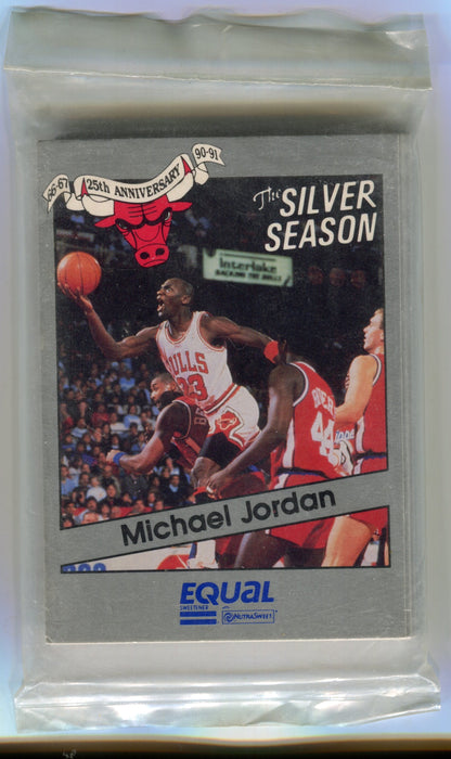 1991 Equal "The Silver Season" 25th Anniv Chicago Bulls Michael Jordan Card Set   - TvMovieCards.com