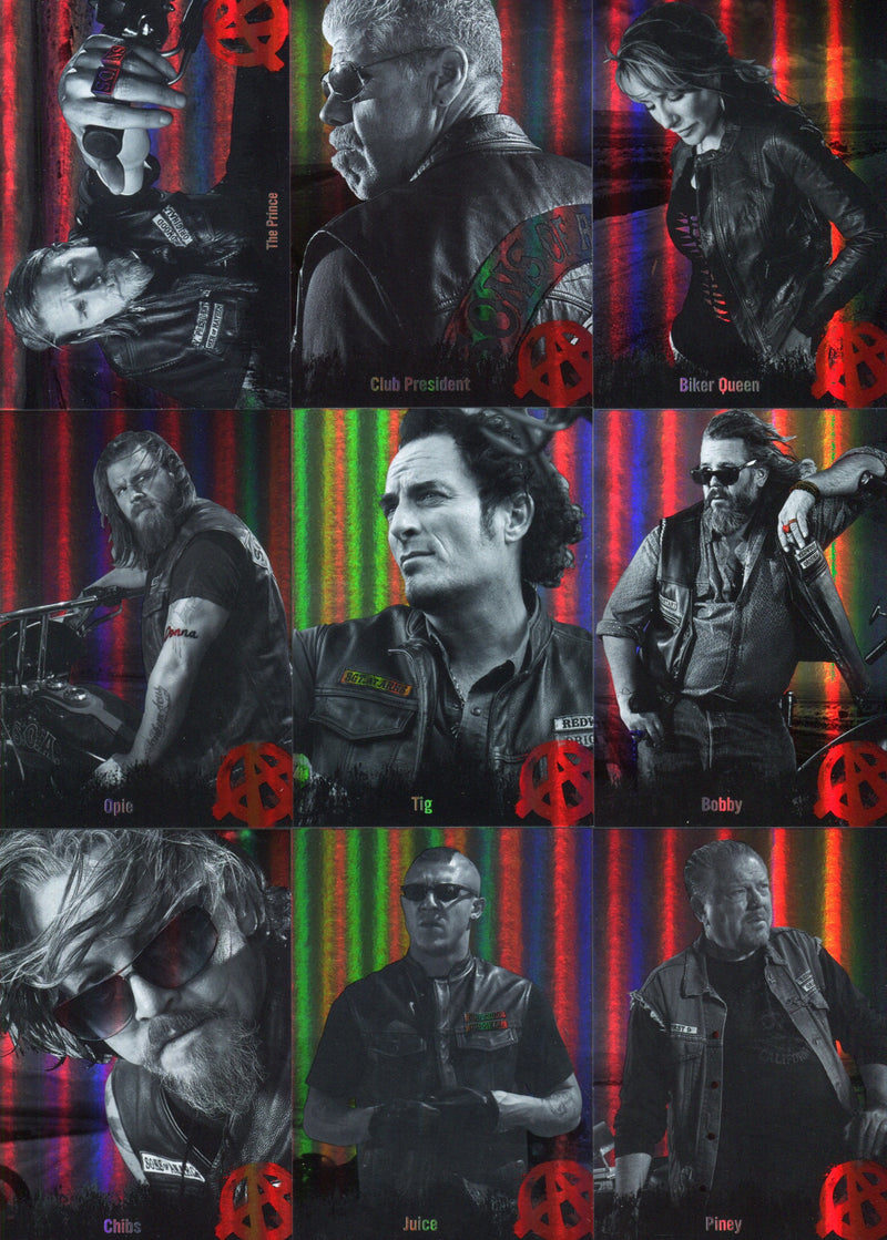 Sons of Anarchy Seasons 1 - 3 Character Bios Foil Chase Card Set C01-C11   - TvMovieCards.com